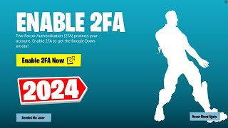 HOW TO ENABLE 2FA IN FORTNITE 2023 EASY METHOD [upl. by Junna877]