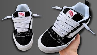 HOW TO LACE KNU SKOOL VANS BEST WAY [upl. by Aihtnys867]