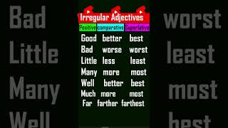 Comparative amp Superlative Adjectives  Irregular Adjectives  English Grammar Lesson [upl. by Acsicnarf252]