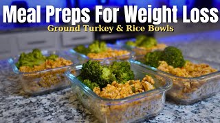 2024 HEALTHY MEAL PREP SERIES EP1 GROUND TURKEY amp RICE BOWLS  RECIPE [upl. by Oynotna63]