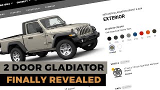 2021 2Door Jeep Gladiator Has Finally Been Revealed [upl. by Karlens504]