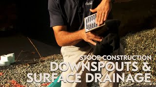 Stoop Construction  Downspouts amp Surface Drainage [upl. by Madaih]