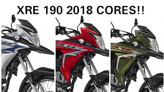 XRE 190 2018 Oficial Cores [upl. by Alaehcim]