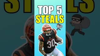 Top 5 MustHave STEALS for 2024 Fantasy Football 🔥 [upl. by Surtemed761]