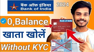 without video kyc  bank of india zero balance account opening online [upl. by Aley455]