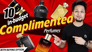 10 Most COMPLIMENTED InBudget perfumes 2023😍With Authentic Perfume Buying OptionDecants Available [upl. by Ileek991]