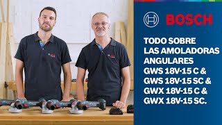 Todo sobre las amoladoras angulares GWS y GWX BITURBO Brushless de Bosch Professional [upl. by Egwin]