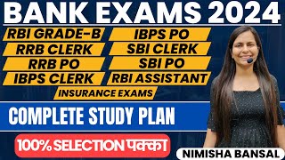 Bank Exam 2024  Bank Exam Syllabus and Preparation Strategy  Best Study Plan  Nimisha Bansal [upl. by Albina301]