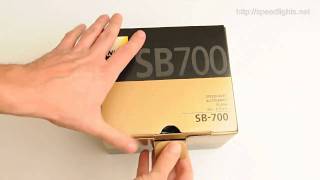 Speedlightsnet Unboxing Nikon SB700 Speedlight Flash [upl. by Neehs655]