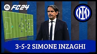 Simone Inzaghi 352 Inter EA FC 24 Tácticas [upl. by Koren626]