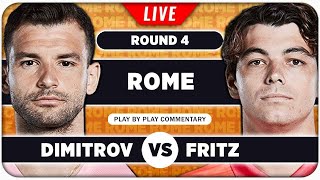 DIMITROV vs FRITZ • ATP Rome 2024 • LIVE Tennis PlaybyPlay Stream [upl. by Tnahs]