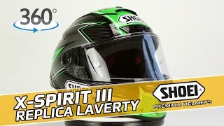 Shoei XSpirit III Replica Laverty  360° Oram [upl. by Korff]