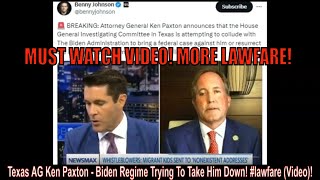 Texas AG Ken Paxton  Biden Regime Trying To Take Him Down lawfare Video [upl. by Aksoyn]