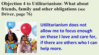 Mod91  Utilitarianism Lecture 4  Objections to Utilitarianism [upl. by Nicolella]