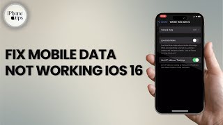 How to Fix Mobile Data Not Working on iPhone iOS 16 [upl. by Karie517]