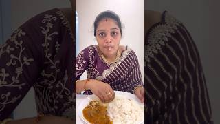 Eating White rice Chicken Curry with loose Prawns  khammam New Collectorate Office Opposite shorts [upl. by Sibell]