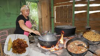 Comida Dominicana del Campo Locrio de fideo o Arroz con Palito [upl. by Michel982]