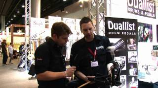 Musikmesse 2011 Duallist Drum Pedals News english [upl. by Roze]