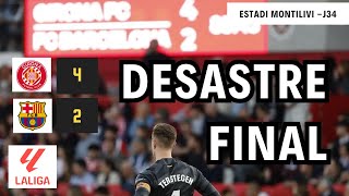 🔴 GIRONA 4 FC BARCELONA 2 DESASTRE FINAL  RUEDA DE PRENSA XAVI [upl. by Ednyl915]