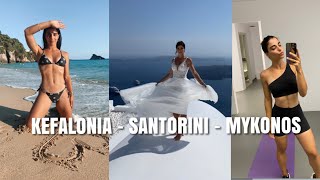 Vlog 5  Kefalonia  Santorini  Mykonos [upl. by Eatnom]