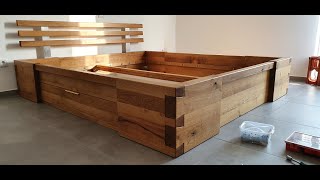 schloochi DIY Bett selber bauen 3 Teil making Bett Build your own bed [upl. by Metzger]