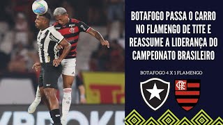 BOTAFOGO GOLEIA O FLAMENGO COM AUTORIDADE NO BRASILEIRÃO E VOLTA A LIDERANÇA DO CAMPEONATO [upl. by Nadaha]