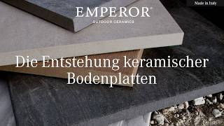 Die Produktion von Terrassenplatten  EMPEROR Outdoor Ceramics Keramikplatten für Terrassen [upl. by Kamal784]