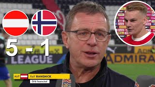 Ralf Rangnick Philipp Lienhart Interview Nach Dem Spiel Österreich 5 vs 1 Norwegen 13102024 [upl. by Aicilic]