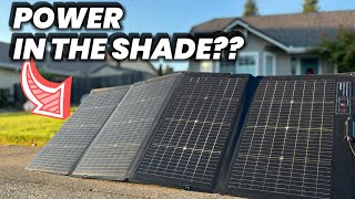 ECOFLOW 220 Watt Bifacial Solar panel Power in the shade [upl. by Abramson549]