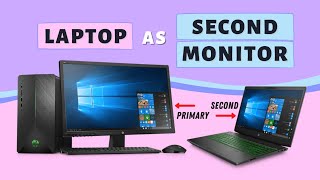 How to Use Laptop as a Second Monitor on Windows 1011 [upl. by Nuaj]