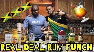 HOW TO MAKE REAL JAMAICAN RUM PUNCH [upl. by Weaver]