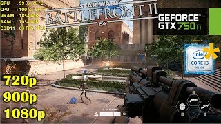 GTX 750 Ti i3  Star Wars Battlefront II  2  1080p 900p 720p [upl. by Rein]