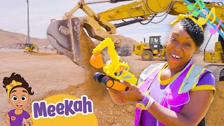 Meekahs Toy Excavator Song  Heavy Construction Vehicle Songs For Kids [upl. by Ariday191]