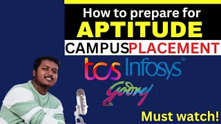 How to prepare for Aptitude Campus  Placement [upl. by Flinn]