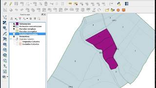 Ejemplo de concentración parcelaria QGIS [upl. by Scales]