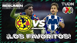 Resumen y goles  América vs Monterrey  Liga Mx  CL2024 J5  TUDN [upl. by Donetta]