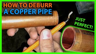 How To Deburr Copper Pipe for Refrigeration amp Plumbing [upl. by Eitsym142]