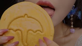 ASMR Dalgona Korean Candy Eating Sounds Extra Crunchy [upl. by Ailil945]