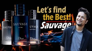 Dior Sauvage EDT Vs EDP Vs Parfum Comparison Review हिंदी में Longest Lasting Best Fragrance [upl. by Pros]