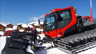 PistenBully 400 ParkPro  LEVEL RED  Alpe dHuez [upl. by Martainn363]