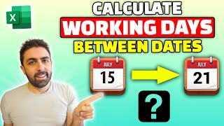 NetworkDays🗓️  Excel Formula to Calculate Working Days without Week Ends and Holidays [upl. by Mel93]