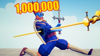 1000000 DAMAGE RAPIER vs EVERY UNIT  TABS Totally Accurate Battle Simulator [upl. by Atiuqehs]