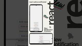 Updates in React Native notification  toast library  react native notificated shorts reactnative [upl. by Bradman536]