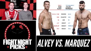 UFC Fight Night Sam Alvey vs Julian Marquez Prediction [upl. by Nagard]