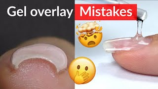 Mistakes in Gel Nail Overlay [upl. by Oranneg]