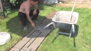 DIY Cobblestone Walkway [upl. by Earvin]