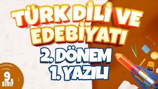 9 Sınıf 2 Dönem 1 Yazılı Hazırlık  Türk Dili Ve Edebiyatı [upl. by Lindsey]