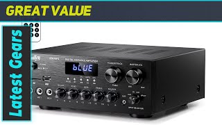 Moukey MAMP1 Bluetooth Stereo Amplifier Review [upl. by Samtsirhc649]