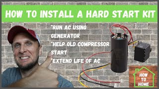 How To Install A Hard Start Kit On Home AC  521 Hard Start Kit [upl. by Callum247]