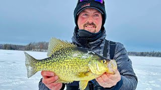 Catching my PB crappie last ice [upl. by Zacharie83]